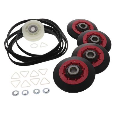Image showing 3 th ERP Replacement Dryer Drum Roller/Idler/Belt Kit for Whirlpool Part Number 4392067