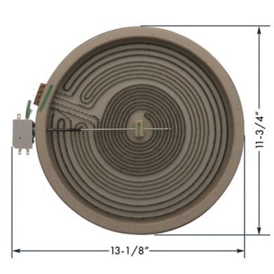 Image showing  Replacement Radiant Heat Surface Element for GE Part Number WB30T10155