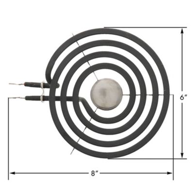 Image showing 1 th ERP Replacement 6 in. 4-Turn Surface Range Element for GE Part Number WB30T10078