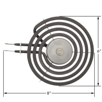 Image showing 2 th ERP 6 in. 4-Turn Replacement Safety Surface Element for Electric Ranges, Part 5304516160
