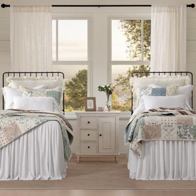 Indigo Hill by HiEnd Accents Patchwork Paisley Reversible Quilt Set, 3 pc.