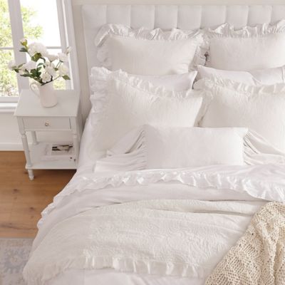 HiEnd Accents Sadie Stonewashed Paisley Ruffled Lightweight Quilt Set, 3 pc.