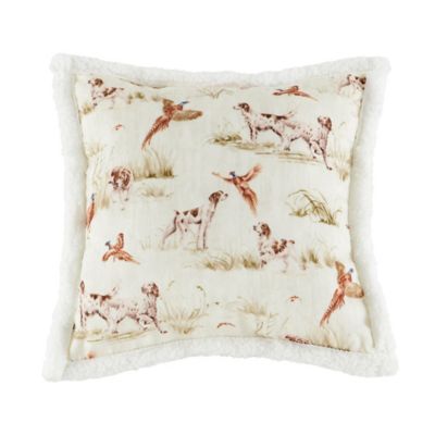Indigo Hill by HiEnd Accents Hunt Life Campfire Sherpa Pillow, 1 pc.