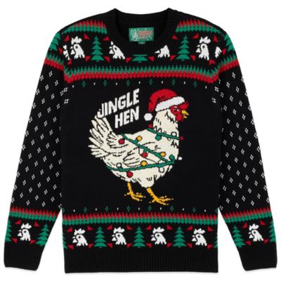 Men's Jingle Hen Ugly Christmas Sweater