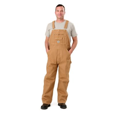 Berne Men's Vintage Washed Duck Unlined Bib Overalls