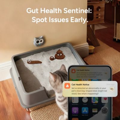 Image showing  Litterlens Super AI Powered Cat Camera for Health Monitoring, Fits Various Litter Boxes, Multi-Cat Support, Night Vision