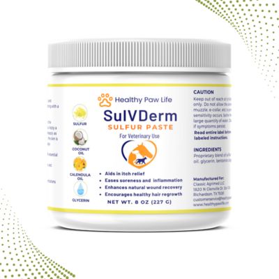 Healthy Paw Life SulVDerm Advanced Sulfur Paste for Skin Health in Companion Animals