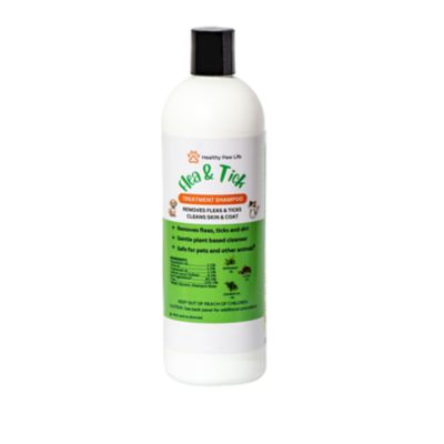 Healthy Paw Life Flea & Tick Shampoo for Pets - Powered by Plant based Natural Essential Oils, 16 oz.