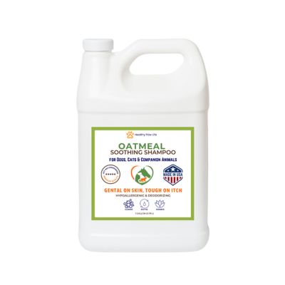 Healthy Paw Life Oatmeal Shampoo, Vet-Recommended Itch Relief for Dogs, Cats & Horses
