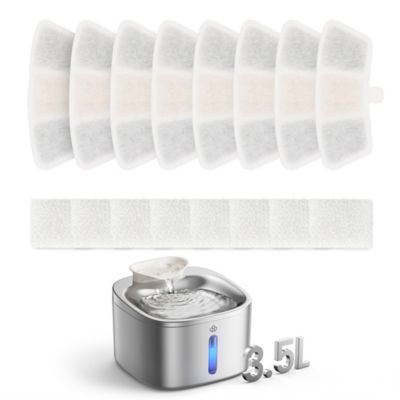 Oneisall PW03 3.5L Pet Water Fountain 8 pc. Carbon Filters Replacement