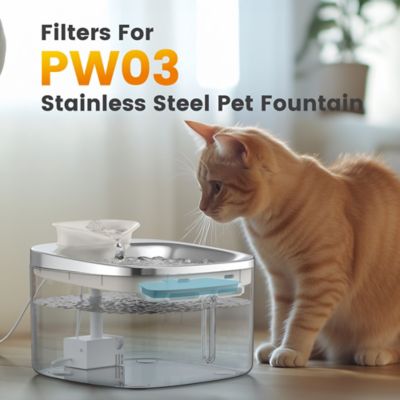 Image showing  PW03 3.5L Pet Water Fountain 8 pc. Carbon Filters Replacement