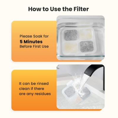 Image showing  PW07 10L Pet Water Fountain 8 pc. Carbon Filters Replacement