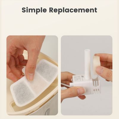 Image showing  PW04 3.5L Pet Water Fountain 8PCS Carbon Filters Replacement