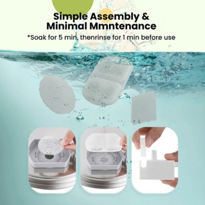 Image showing  PWF-002-B 7L Pet Water Fountain 8 pc. Carbon Filters Replacement
