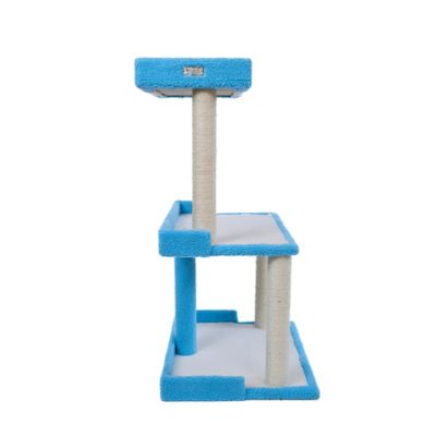 Image showing  Cat Tree for Large Cats: 41 in. Real Wood Tower with Scratching Posts And Perches A