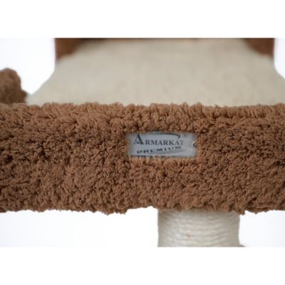 Image showing  Cat Tree for Large Cats: 41 in. Real Wood Tower with Scratching Posts And Perches B