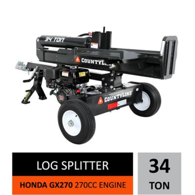 CountyLine 34T Log Splitter with Honda GX270 Engine, 49 State, No CA