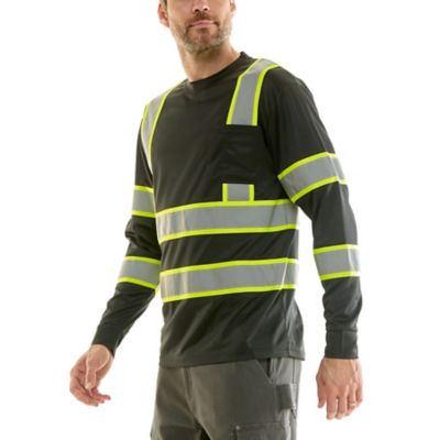 Image showing  Long Sleeve High Visibility Reflective Safety Tee
