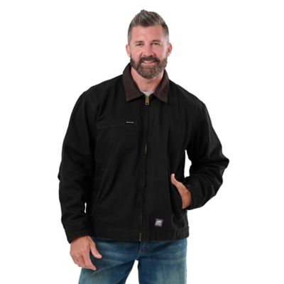 Berne Men's Fleece-Lined Washed Duck Gasoline Jacket