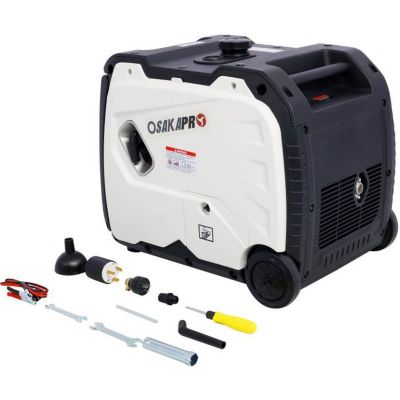 Osakapro Portable 4-Stroke Inverter Generator w/Electric Start, 4500 W, 212cc, EPA compliant