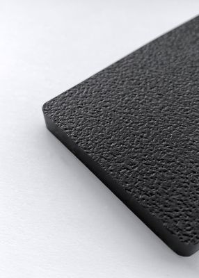 Polymershapes 24 x 27 x 0.50in. Black HDPE Seaboard Sheet