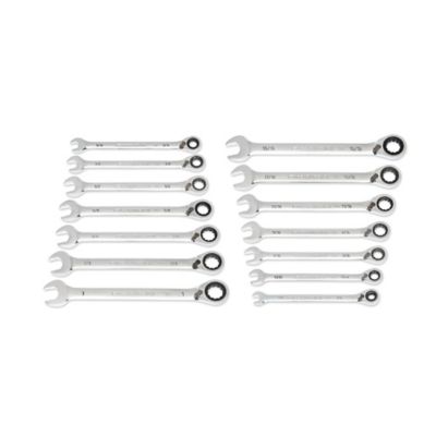 GEARWRENCH 14 pc. 90T 12 Point SAE Reversible Ratcheting Wrench Set