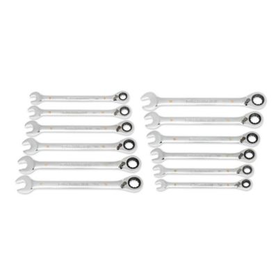 GEARWRENCH 12 pc. 90T 12 Point Metric Reversible Ratcheting Wrench Set