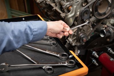 Image showing  9 pc. 72T 12 Point XL X-Beam Ratcheting Combination SAE Wrench Set