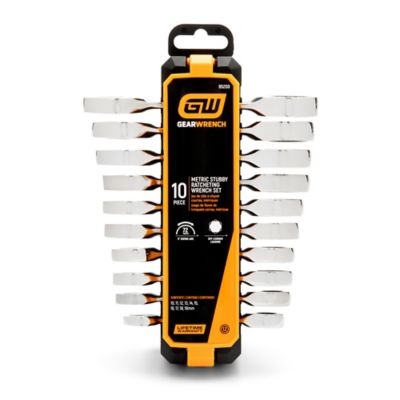 Image showing  10 pc. 72T 12 Point Stubby Ratcheting Combination Metric Wrench Set