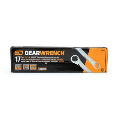 Image showing  17 pc. 72T 12 pt. XL GearBox Double Box Ratcheting Metric Wrench Set