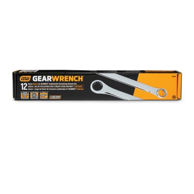 Image showing  12 pc. 72T 12 Point XL GearBox Double Box Ratcheting Metric Wrench Set