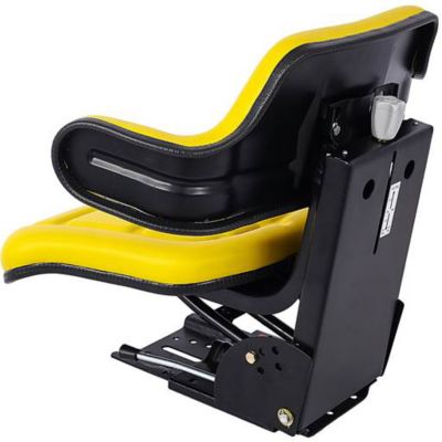 Image showing  Adjustable Tractor Seat, Yellow