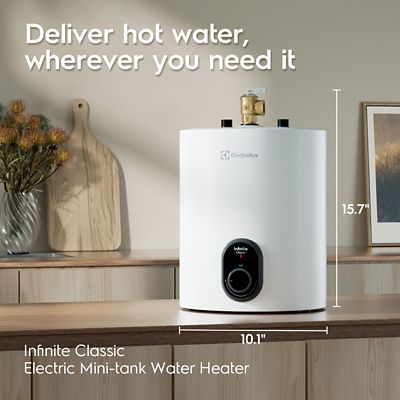 Image showing  lnfinite Classic 1.5 gal., 1440 W, 120 V Plug-In Point of Use Electric Tank Water Heater with 6 Year Warranty