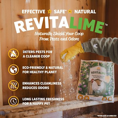 Image showing  Revitalime - Coop Care Made Easy- All-Natural Coop Freshener, Odor & Pest Eliminator 20 lb.
