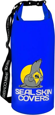 Seal Skin Covers 10L Dry Bag Waterproof Backpack for Kayaking, Paddle Boarding, Boating & Travel, Blue