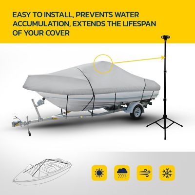 Image showing  Adjustable Boat Cover Support Pole with Straps and Tripod Base, 29-56 in.