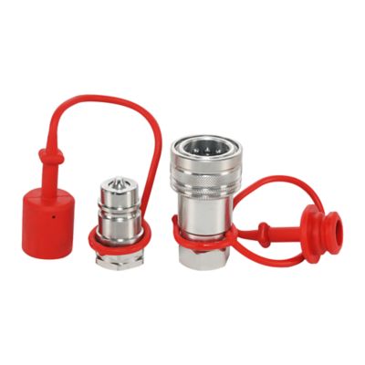 Magister Hydraulics Agriculture Hydraulic Quick Couplers Set, 1/2 in. ISO Body Size, 1/2 in. SAE Port