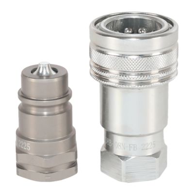 Image showing  Agriculture Hydraulic Quick Couplers Set, 1/2 in. ISO Body Size, 1/2 in. NPT Port