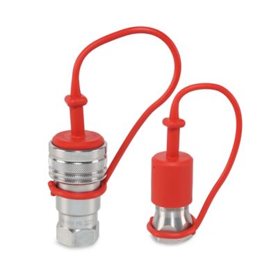 Image showing  1/2 in. AG Hydraulic Quick Couplers Set, 1/2 in. NPT Port Ball Valve