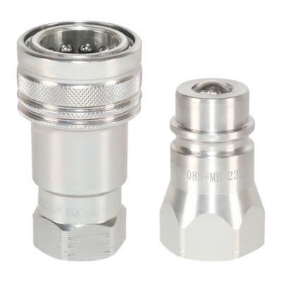 Image showing  1/2 in. AG Hydraulic Quick Couplers Set, 1/2 in. NPT Port Ball Valve