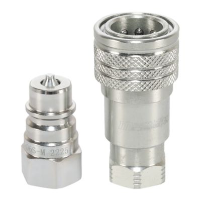 Image showing  Agriculture Hydraulic Quick Couplers Set, 1/4 in. ISO Body Size, 3/8 in. SAE Port