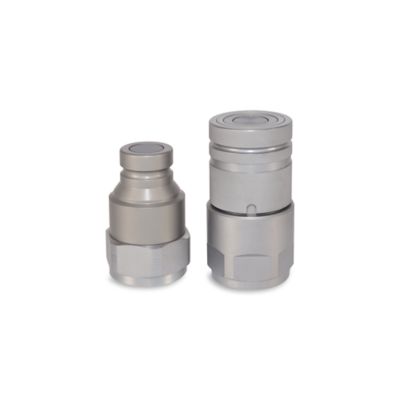 Image showing  Flat Face Hydraulic Quick Couplers Set, 1 in. ISO Body Size, 1-1/4 in. SAE Port