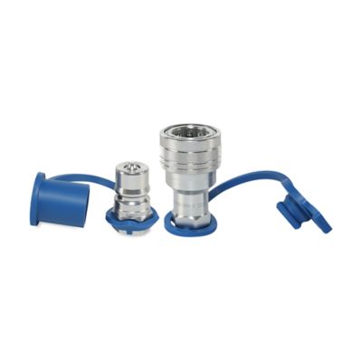 Magister Hydraulics ISO 7241 B Series Hydraulic Quick Couplers Set, 1/2 in. ISO Body Size, 1/2 in. NPT Port