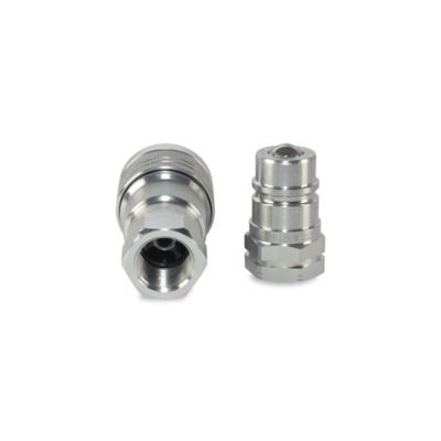 Image showing  Agriculture Hydraulic Quick Couplers Set, 3/4 in. ISO Body Size, 3/4 in. NPT Port