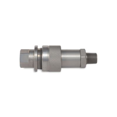 Image showing  High Pressure Hydraulic Quick Couplers Set, 1/4 in. ISO Body Size, 1/4 in. NPT Port
