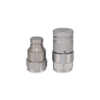 Image showing  Flat Face Hydraulic Quick Couplers Set, 1 in. ISO Body Size, 1-1/4 in. NPT Port