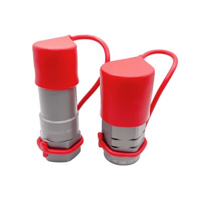 Image showing  Flat Face Connect Under Pressure Hydraulic Quick Couplers, SET, 1/2 in. ISO Body, 3/4 in. NPT Port