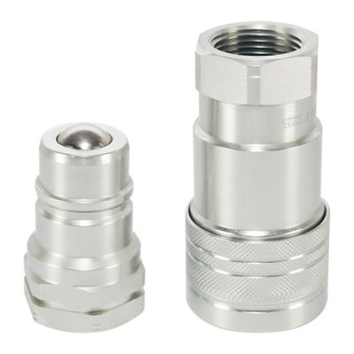 Magister Hydraulics Agriculture Hydraulic Quick Couplers Set, 1 in. ISO Body Size, 1 in. NPT Port