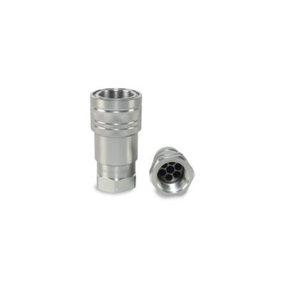 Image showing  Agriculture Hydraulic Quick Couplers Set, 1 in. ISO Body Size, 1 in. NPT Port