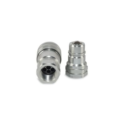 Image showing  Agriculture Hydraulic Quick Couplers Set, 1 in. ISO Body Size, 1 in. NPT Port